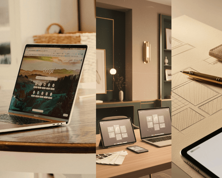 Website development visual